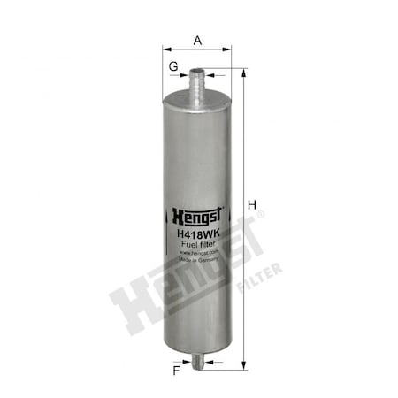 Hengst Fuel Filter, H418WK H418WK